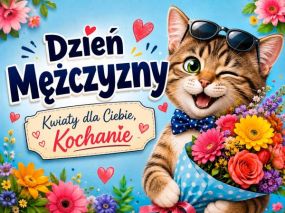Dzień Mężczyzny - Kwiaty dla Ciebie, Kochanie!