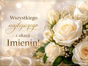 Białe róże na Imieniny!
