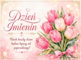 Dzień Imienin pełen tulipanów