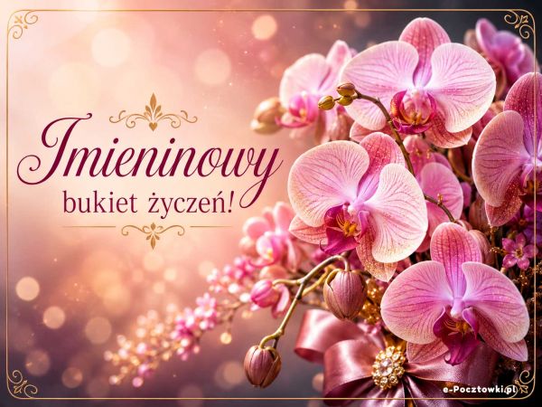 Imieninowy bukiet - Życzenia dla Ciebie