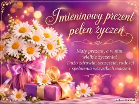 Imieninowy prezent pełen życzeń!