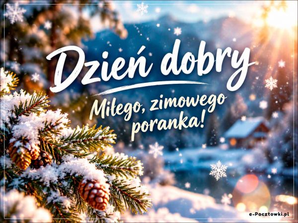 Zaśnieżone Dzień dobry