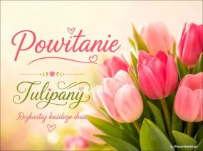 Powitanie pełne tulipanów