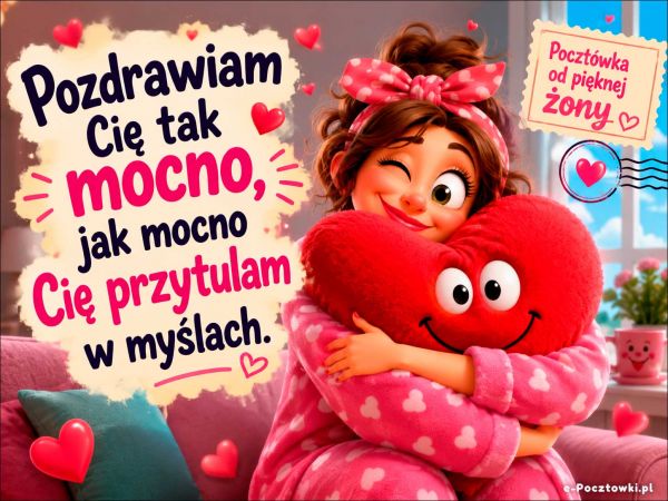 Pocztówka od pięknej żony