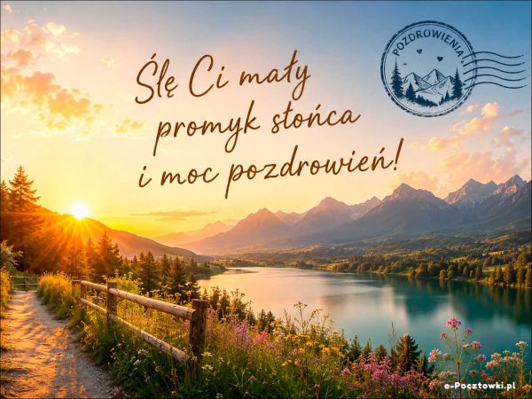 Ślę Ci mały promyk słońca!