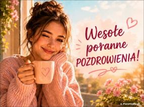 Wesołe poranne pozdrowienia dla Ciebie